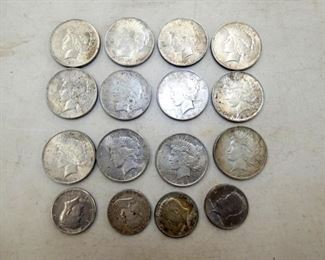 PEACE SILVER DOLLARS & OTHER 