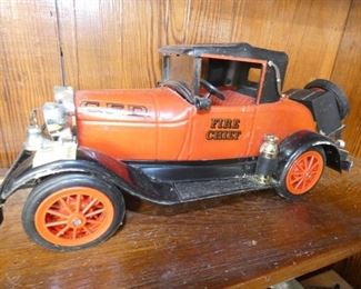 15IN. 1928 FIRE CHIEF JB DECANTER 