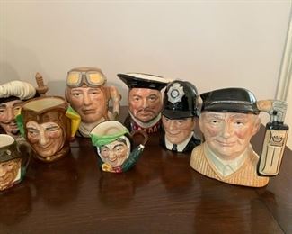 Collection of Toby mugs plus one figure                  200.00                                                  