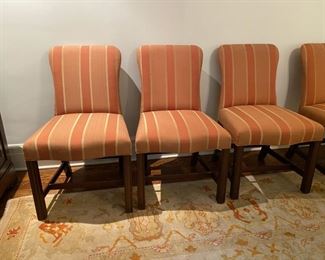 Set of eight Tom Stringer custom dining chairs             Asking 1400.00     Originally 9200.00                                                                                          37"h x 22"w x 27"d