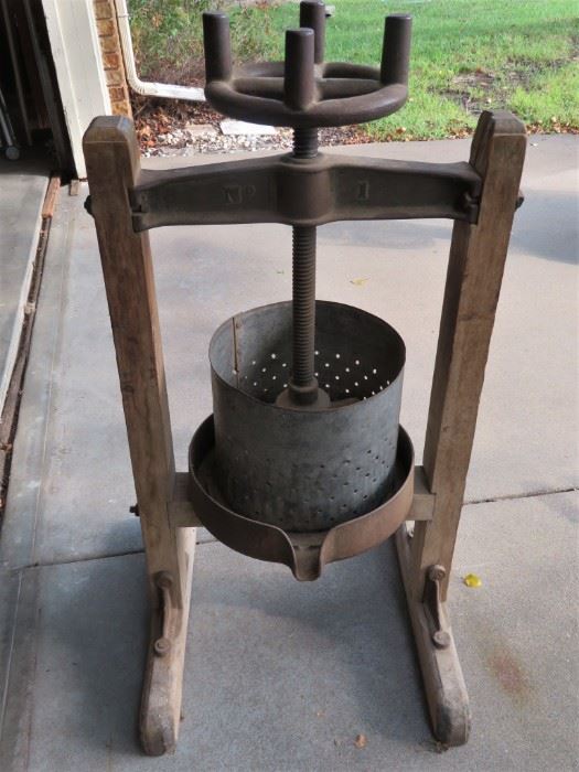 antique cider press