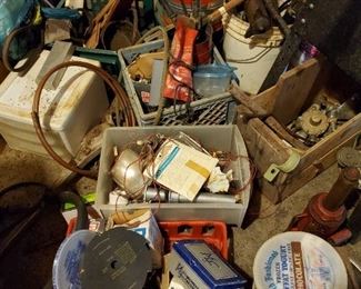 hardware, tools, gas cans, crates, wire, cords, cables and more!