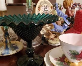 beautiful glassware, China and figurines