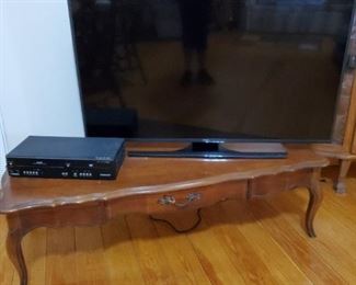 Smart TV..needs remote. It's somewhere here, but we haven't found it. One can be ordered online 