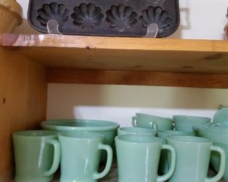 FireKing Jadeite Coffee Mugs $10 each. 