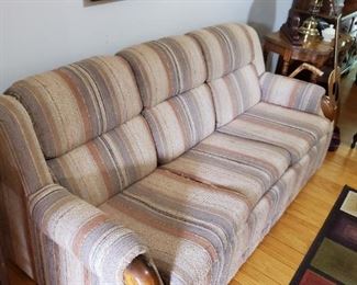 Good first sofa, porch sofa, or basement recreation area! $40