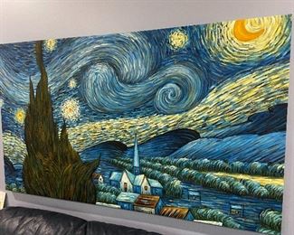 Repro print of Van Ghoh's "Starry Night" by Geelong.
