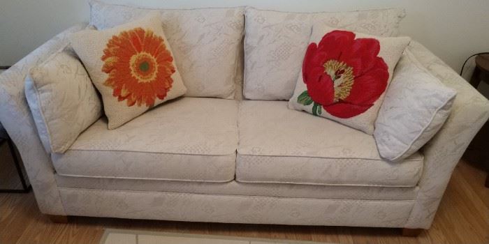 sofa bed with pillows