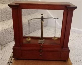 antique pharmacist scale