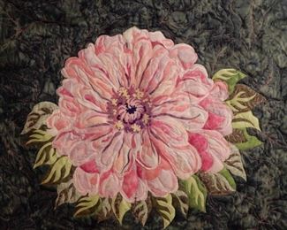 A LOVE QUILT HANGING