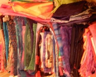 SAMPLE OF THE PILES AND PILES OF FABRIC