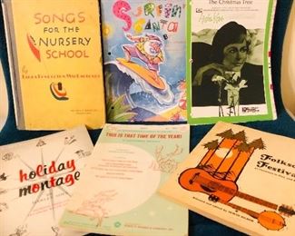 Lots of vintage sheet music & books of music.