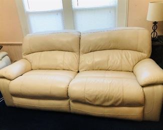 Leather Power Reclining Sofa