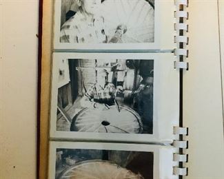 Lots of interesting pics including these showing a man making a mill stone