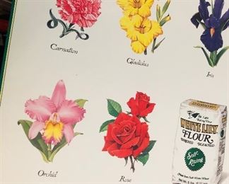 white lily advertising poster