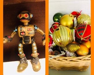 So much Christmas!!! Lots of vintage/shiny brite ornaments, Santa’s etc....