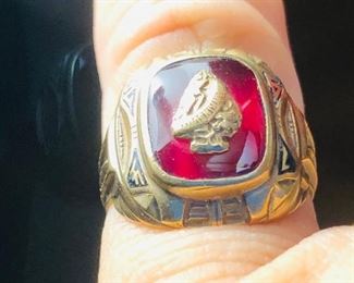 1942 Hawkinsville High class ring