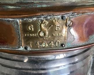Antique copper Starfish Starboard 14040 boat lantern!!