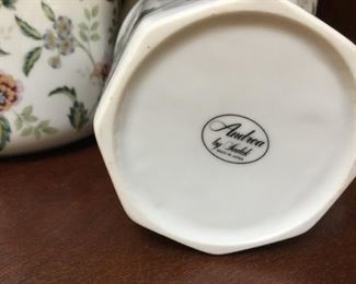 Stamp on tea set (Andrea by Sadek, Made in Japan)