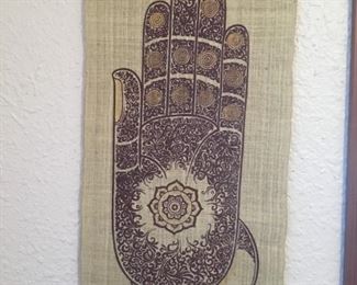 Hand of Fatima/Hamsa wall hanging.