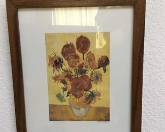 Van Gogh print - Vincent's Sunflowers (12.5in x 15.25in)