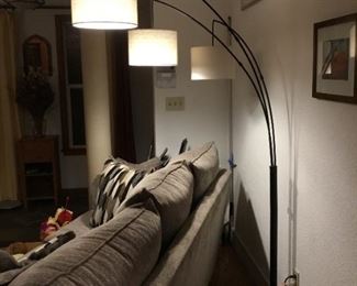 Tree Floor Lamp shown with two lights on.