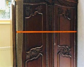 Antique armoire professionally restored
Beautiful detail. 96” tall