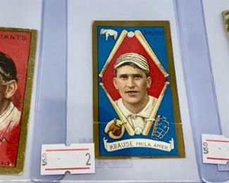 Set of 42 Tobacco Baseball Cards. Cards are individually priced and numbered for those who are ordering by phone.  $1000.00 takes all 42 cards. The cards can be sold as a set and NOT individually before the sale begins. Cards will be shipped Priority Mail w/Signature, cost will be determined by location.   