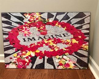 Imagine wall art 2' tall x 3' wide $30