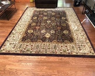 Capel Rug. 100% wool. 8'6" x 11' x 6". Home did have a dog - no stains visible from the top but could use a cleaning. $150