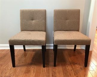 Crate & Barrel pair of side chairs asking $150 for the pair