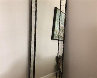 Mirror can be mounted horizontally or vertically. It measures 26" wide and 6' tall. (Owner paid over $600) Asking $250