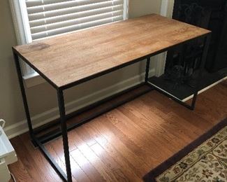 Crate & Barrel Rustic Desk 22" deep x 52" long x 30" tall. Does have surface water stain in top left corner from a plant. Retail was $700 Asking $350.