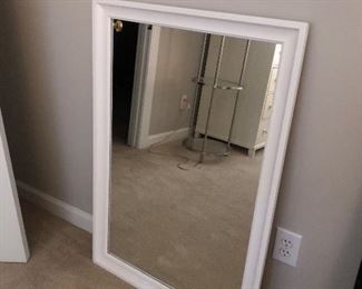 White Stanley Furniture white mirror 27" wide x 40" tall. Asking $40