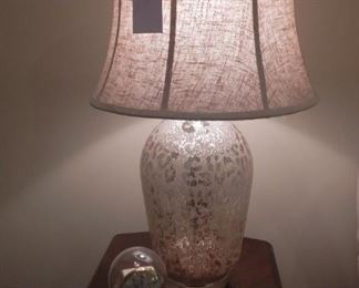Beautiful Mercury glass lamp