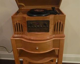 Philco CD/Radio/Phonograph with stand made to match the player
