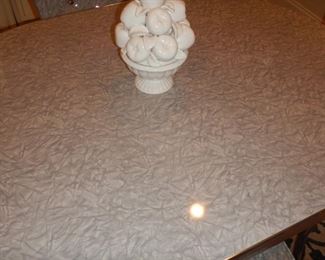 Closeup of Grey marble pattern on kitchen table