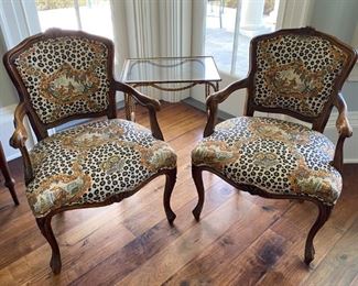 Animal Print Armchairs