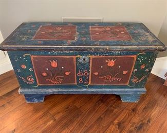 Painted Swedish Trunk