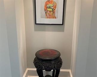 19th c. Chinese Pedestal Table