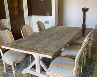 Trestle Table with Chairs