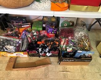 Wreath bag, lights, decorations