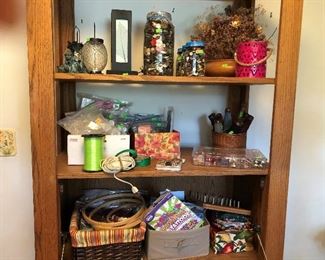 Crafting items and candle holders