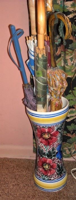 From Spain - tall vase or umbrella stand