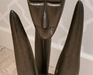 Carved Stone Art Cats