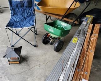 Ladders, Wheelbarrow 