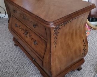 Stenciled Bombe Chest