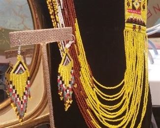 native necklace and earrings