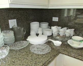 Nice dishes and glassware