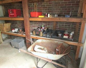 Wheelbarrow and misc hardware